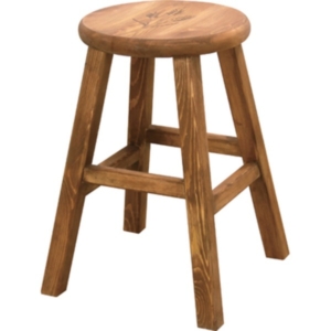 スツール 幅33cm 2脚セット 円形 木製 パイン材 オイル仕上げ リビング ダイニング インテリア家具