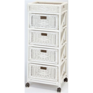 ランドリーチェスト スリム 38cm幅 4段 代引不可