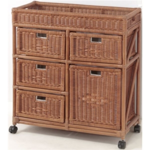 ランドリーチェスト ワイド 74cm幅 3段 代引不可