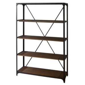 収納棚 リビング収納 4段 スチールフレーム アジャスター付き ワイドラック リビング 店舗 インテリア家具 代引不可