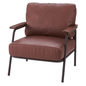 ソファー パーソナルチェア 幅71cm 肘付き スチール 合成皮革 合皮 ボイド リビング ダイニング プレゼント