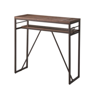 カウンターテーブル ハイテーブル 長方形 スチール 木製 ビンテージ風 リビング 店舗 カフェ 飲食店