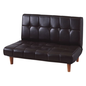 ローソファー リクライニングソファー 幅102cm レザー調 42段階 リクライニング 合皮張地 リビング ダイニング 代引不可