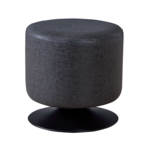 直径40cm ソフトレザー スチールフレーム 回転式 ラウンド スツール リビング ダイニング インテリア家具