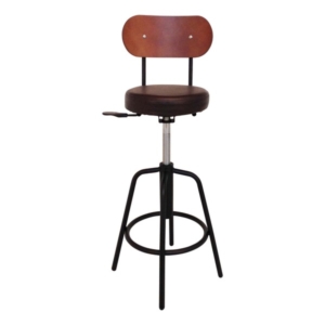 カウンターチェア ハイチェア 約幅32cm 背もたれ付 ガス昇降式 スチールフレーム バー リビング 代引不可