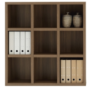 フナモコ ラチス ミドルタイプシェルフ 幅110 高さ114cm リアルウォールナット FHD-110 日本製