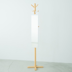 4枚セット フックミラー(100) (/白) ウォールミラー/壁掛け/鏡/飛散防止加工/日本製/省スペース/スリム/業務用/完成品/NK-1000