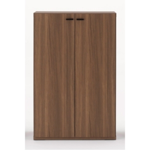 フナモコ リビングシェルフ 扉付き リアルウォールナット KFD-74 完成品 日本製