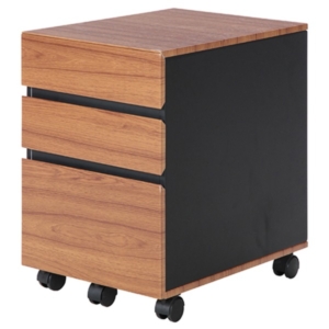 サイドチェスト 袖机 約幅40cm 3段 スライドレール キャスター付き インキャビネット SART リビング 在宅ワーク 子供部屋 代引不可