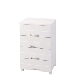 収納ケース/小物収納ボックス 4段 カプチーノ 樹脂製 日本製 『フィッツプラス イージー』