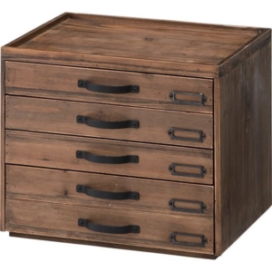 書類ケース 収納ケース 5段 木製 杉 Toreno トレノ ドキュメントチェスト 完成品 リビング ダイニング インテリア家具