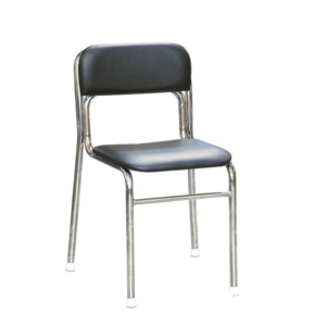 軽量 スタッチェア 5脚セット クロムメッキ 幅46cm 重さ4.7kg 日本製 防汚仕様 スチール 代引不可