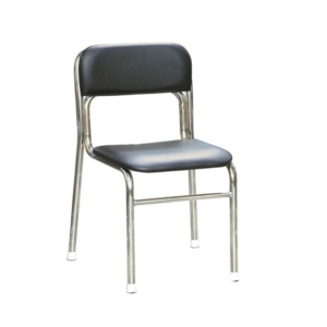 軽量 スタッチェア 5脚セット クロムメッキ 幅45cm 重さ4.5kg 日本製 防汚仕様 スチール 代引不可