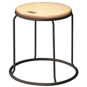 北欧風 /丸椅子 同色5脚セット ナチュラル 幅415mm スチール 代引不可