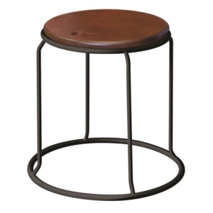 北欧風 /丸椅子 同色5脚セット ダーク 幅415mm スチール 代引不可