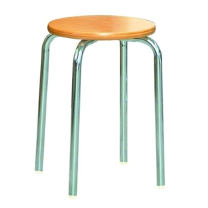 スタッ スツール 同色5脚セット クロームメッキ 幅30cm 日本製 スチールパイプ 代引不可