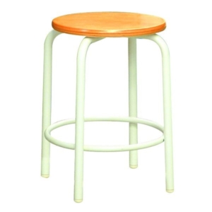 スタッ スツール 内リング付き 同色2脚セット ナチュラル ミルキー 幅33.5cm 日本製 代引不可