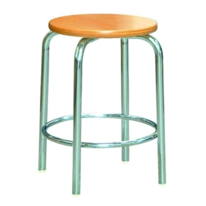 スタッ スツール 内リング付き 同色2脚セット クロームメッキ 幅33.5cm 日本製 代引不可