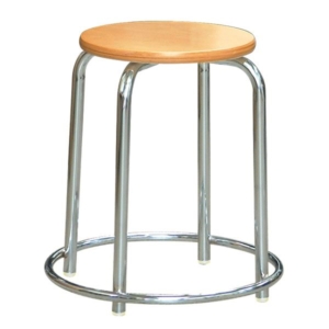 スタッ スツール 外リング付き 同色5脚セット クロームメッキ RW-3C 幅41.5cm 日本製 代引不可