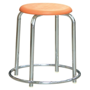 スタッ スツール 外リング付き 同色5脚セット クロームメッキ RP-3C 幅45.8cm 日本製 代引不可