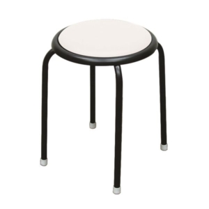 シンプル スタッチェア 同色10脚セット ホワイト 幅32cm 日本製 スチールパイプ 代引不可