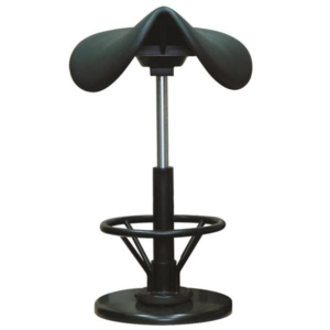 モダン /腰掛け椅子 フットレスト付き ブラック 幅43cm 日本製 スチール 防水性仕様 代引不可