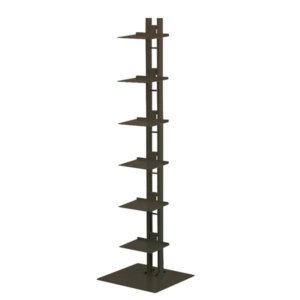 タワーシェルフ/収納棚 日本製 スチール製 棚板6枚付き 代引不可