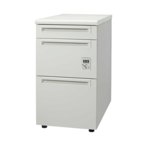 プラス 脇机3段ダイヤル錠UJ-047D-D3D W/W4引出D