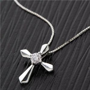 K10ダイヤクロスペンダント ヴェネチアンチェーン