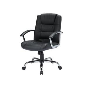 サンワサプライ レザーチェア 肘付 SNC-L10K 1脚