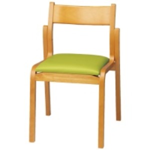 ジョインテックス 会議イス F-C4NN GR 木製