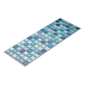 160個セット ガラス調 インテリアシール クリア 約37.6 13.4cm BEAU Tile モザイクタイルシール