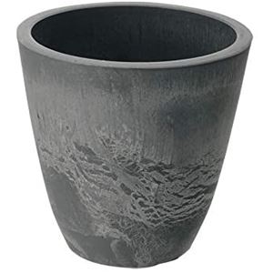 10個セット 丸型 植木鉢/プランター 20型 ダーク 約直径20.1cm 軽量 リッチェル ボタニー プレーンポット