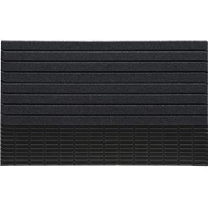 8個セット 玄関マット/泥落としマット 屋外用 幅74cm 水洗い可 ストライプ模様