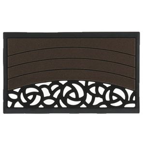 8個セット 玄関マット/泥落としマット 屋外用 幅75cm 水洗い可 模様