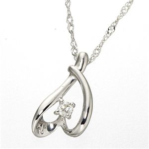 K10ダイヤモンドハートペンダント ゴールド