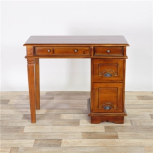 木製 パソコンデスク/学習机 幅90cm 奥行43cm 高さ73cm 引出し付き 材 完成品 代引不可