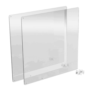 クロス型アクリルパーティション用パネル 約W600 D3 H600mm 2枚セット PT-CR6002CR