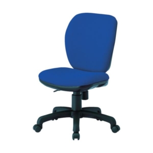 藤沢工業 オフィスチェア 肘なし ネイビー FT-77-NV 1脚 組立品