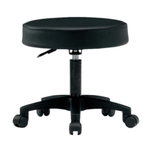 藤沢工業 作業用チェア ビニールレザー ガスシリンダー FTY-20-BK 1脚 組立品