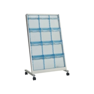 TRUCO パンフレットスタンド A4サイズ対応 傾斜3列4段 TAP-304K 1台