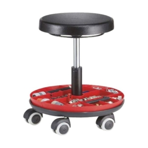 カイザークラフト 工具トレイ付作業チェア ブラック 760267 1脚 組立品