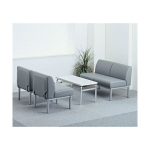 ヤマダコーポレーション 軽応接ソファ 2人用 DK-1020N 1台 テーブル・1人用ソファ別売