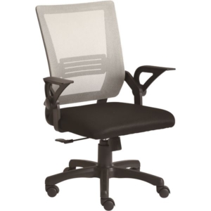 デスクチェア オフィスチェア 幅66cm ガスレバー 回転 キャスター 跳ね上げ式肘 ロッ機能 通気性 メッシュ GY 組立品 代引不可