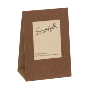 (まとめ) ナカバヤシ シンプラフト フォトスタンドチェキ PC-SPT-BR 1パック(3個) 50セット