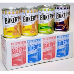 5年保存 新・食・缶ベーカリー/非常食 4缶入(メロン・黒糖各1缶/2缶) 6個セット 日本製 保存パン 保存食 アウトドア 備蓄 代引不可