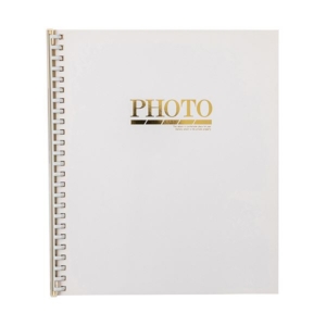 (まとめ)ナカバヤシ ライトフォートアルバム15R 四ツ切サイズ 25穴 ライトフリー台紙(方眼入)15枚付 白 ア-JHO2-91-W 1冊 10セット