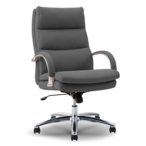 デスクチェア ハイタイプ リクライニング 肘付 シルキーファイバー キャスター脚 グラント HSF 代引不可