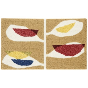 玄関マット 長さ75cm カジュエンマット 日本製 手洗い可 防ダニ ホットカーペット可 デザインライフ スミノエ 代引不可