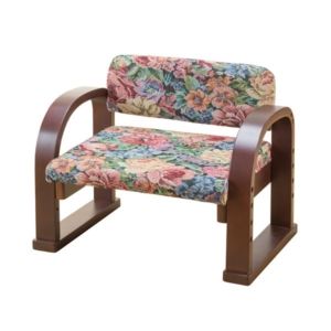 天然木立ち座り楽ちん座椅子 日本製 1脚 ゴブラン 代引不可